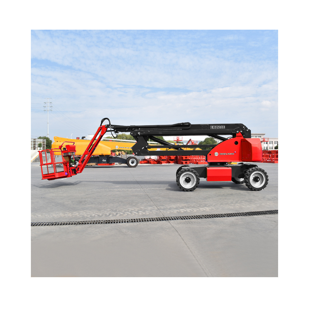 Cleaning Window Glass Self Propelled Articulating Folding Arm Boom Lift