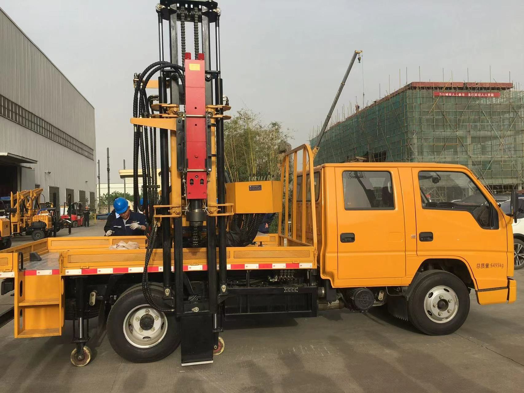 For guardrail post installation, Brand new design truck mounted pile driver