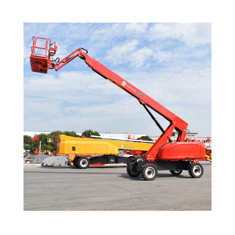 China 2024 42m 44m 46m Towable Aerial Work Platform   Lift Cherry Picker For Sale