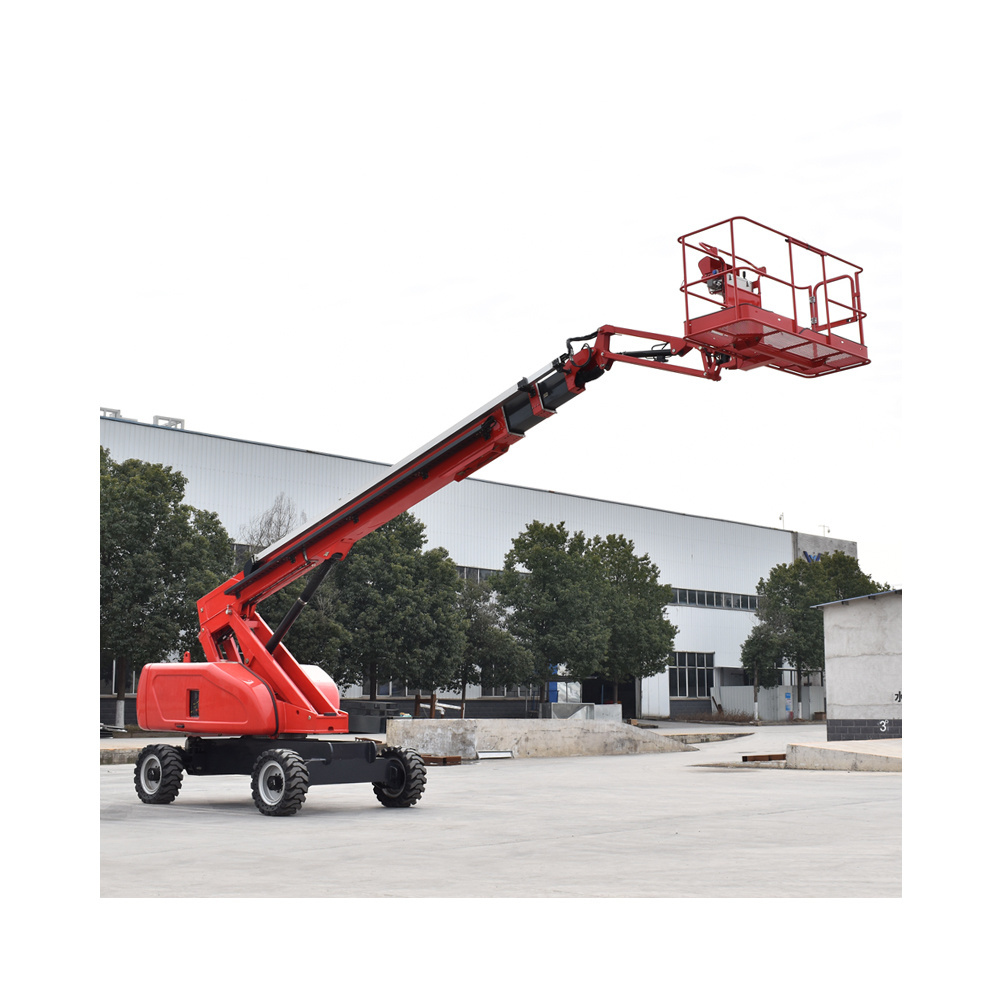 China 2024 42m 44m 46m Towable Aerial Work Platform   Lift Cherry Picker For Sale