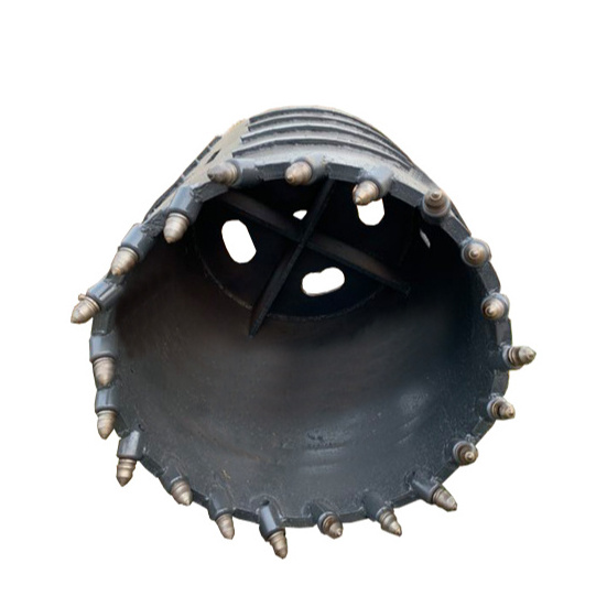 Rotary Drilling Rig drill bit rock tube drill Bucket,Bullet teeth