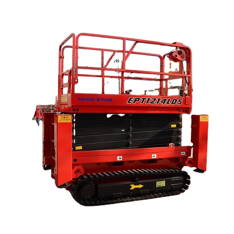 2022 Best Selling EPT1214LDS Automatic Crawler Self Propelled Scissor Lift Aerial Elevating Work Platform/scissor lift