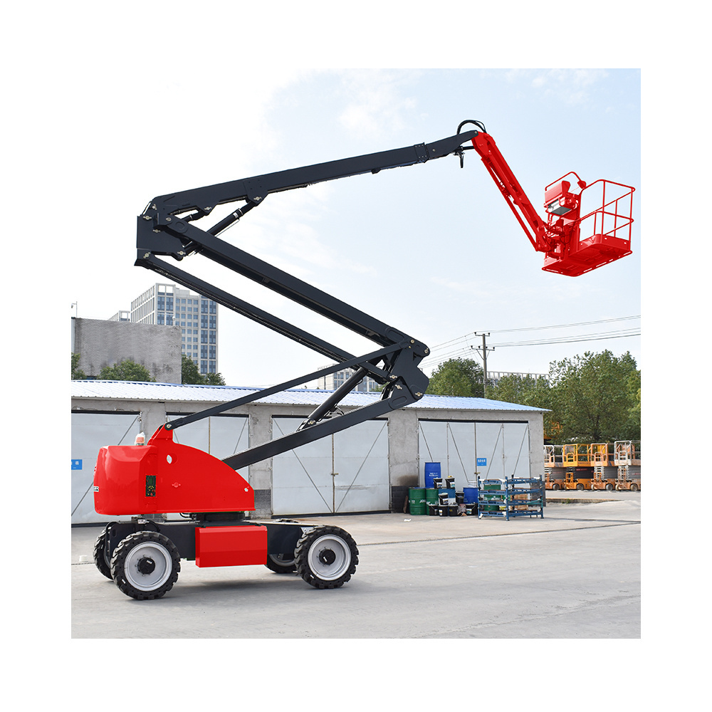 Cleaning Window Glass Self Propelled Articulating Folding Arm Boom Lift