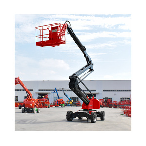 Cleaning Window Glass Self Propelled Articulating Folding Arm Boom Lift