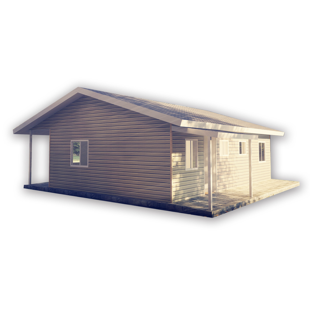 Prefab Log Cabins Portable steel Log cabin garden kits House for sale