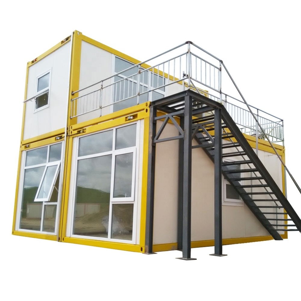 Duplex House Plans Flat Pack Container House Portable Housing Unit Use Mobile Container Bar/Restaurant/Office