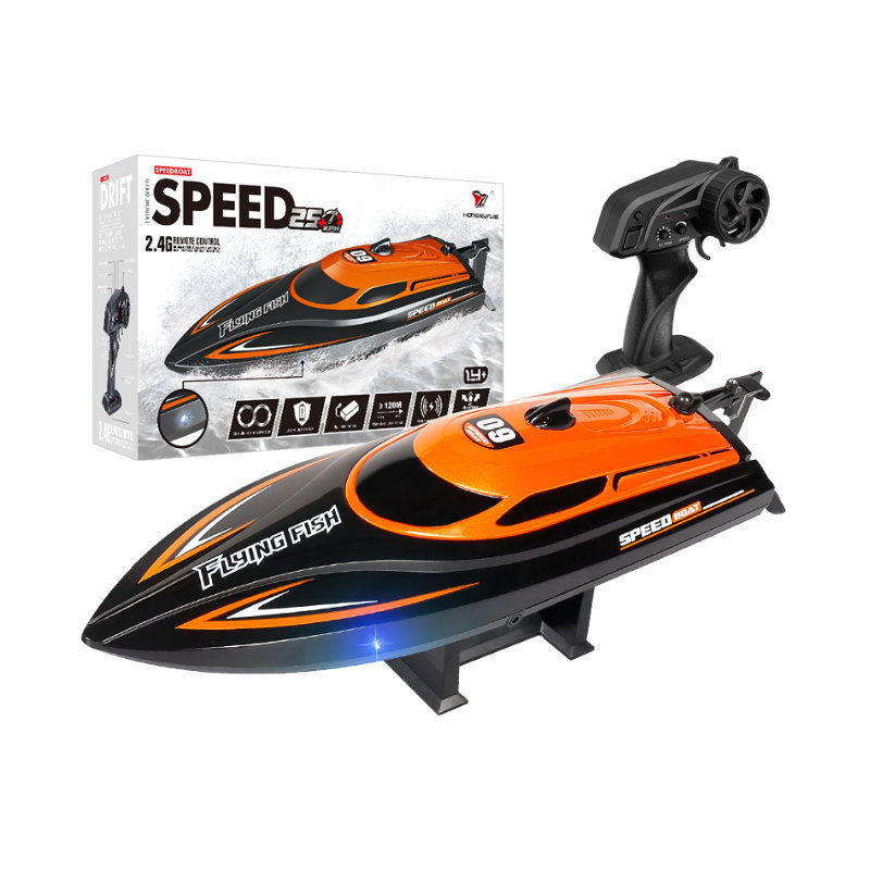 Factory 2.4 GHz Rechargeable Battery Low Alarm Capsize Recovery Electric toys Remote Control RC Boats Racing High Speed Jet Boat