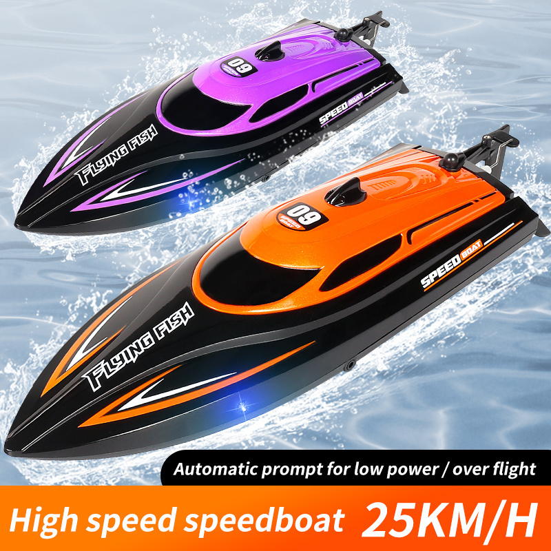 Factory 2.4 GHz Rechargeable Battery Low Alarm Capsize Recovery Electric toys Remote Control RC Boats Racing High Speed Jet Boat