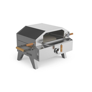 Hyxion bbq grill outdoor kitchen barbecue charcoal Trolley charcoal bbq grills small Pizza Oven with tools