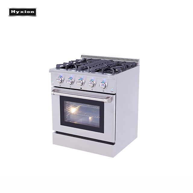 30 inch 4.2 cu. ft. Stainless Steel Professional Gas Range with oven