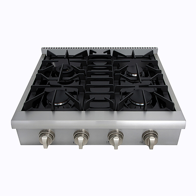 Hyxion Professional manufacturer Black steel milux gas stove estufas a gas stove gas cooker for apartment