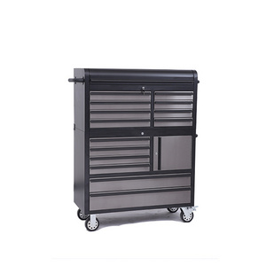 41" workbench Stainless Steel tools trolley Storage Chest Cabinet Toolbox