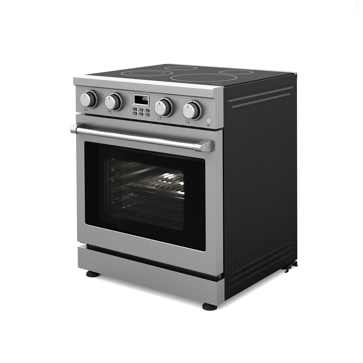 Hyxion Stainless steel 30 inch Professional  multi function 4 plate electric stove with oven