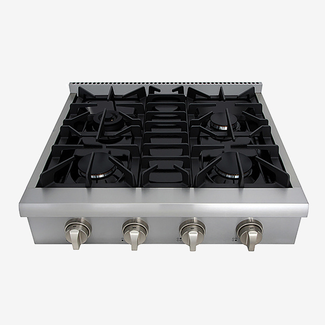 Hyxion 4/6 burner Blue porcelain oven interior gas stove protector wok stove gas stove cooker for apartment