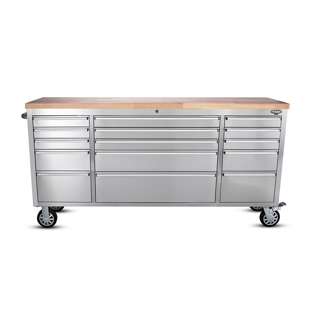 HYXION7215 72 Inch Professional Stainless Steel Rolling Tool Box Chest