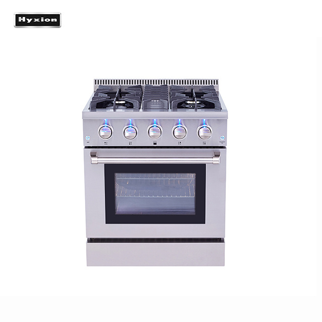 30 inch 4.2 cu. ft. Stainless Steel Professional Gas Range with oven