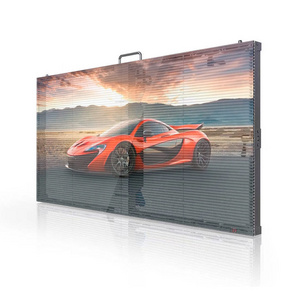 Full Color LED Mesh Transparent Display Screen P5 RGB for Outdoor Decoration and Advertising Shopping Mall