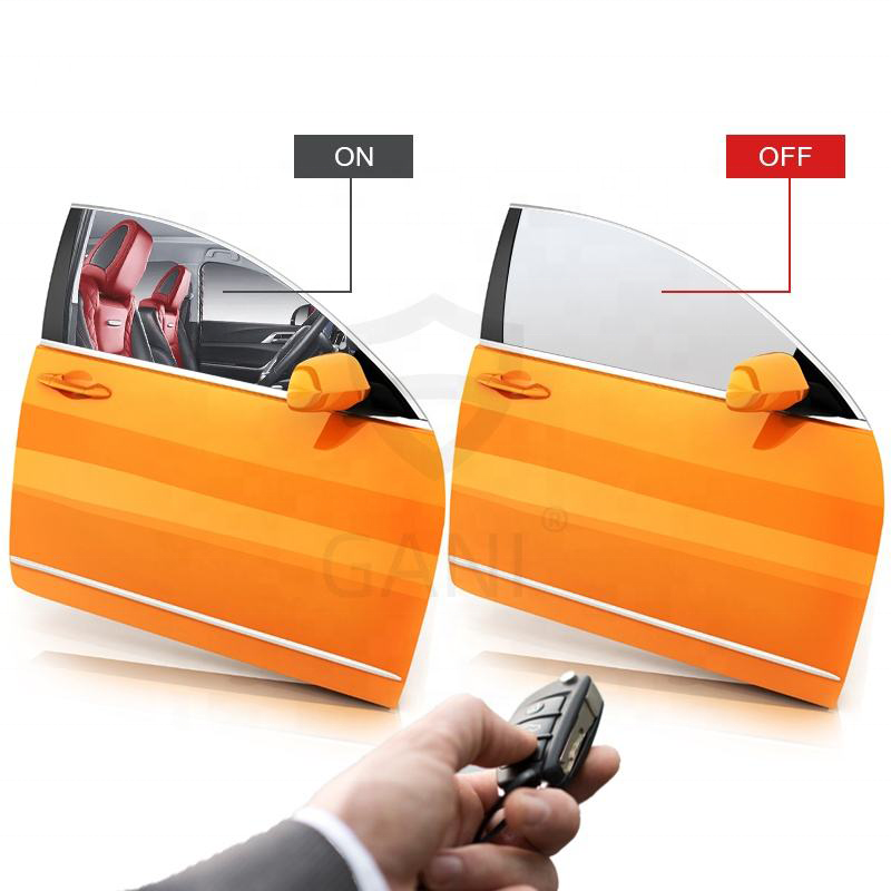 black pdlc smart film glass electronic switchable smart tint film for car