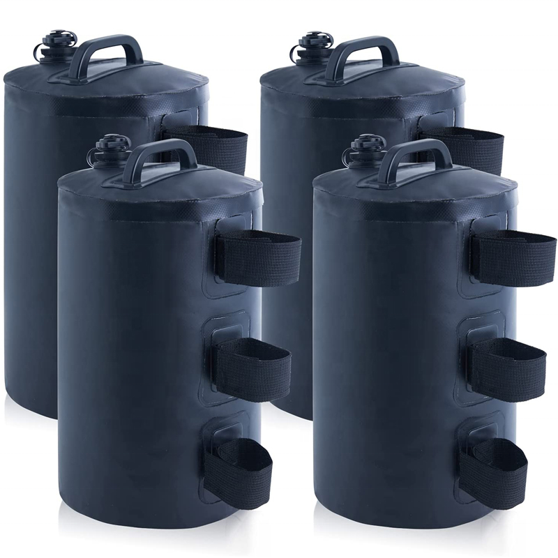 Black Water Weight Bag Leg Weights for Pop Up Canopy Tent Gazebo Set of 4