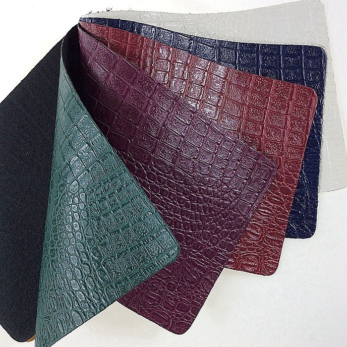 pvc alligator leather, fake crocodile skin leather, croc leather fabric