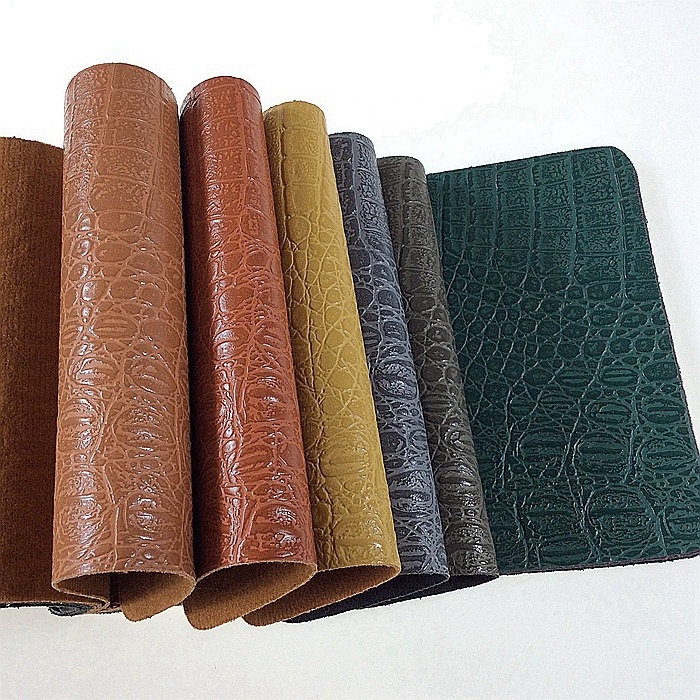 pvc alligator leather, fake crocodile skin leather, croc leather fabric