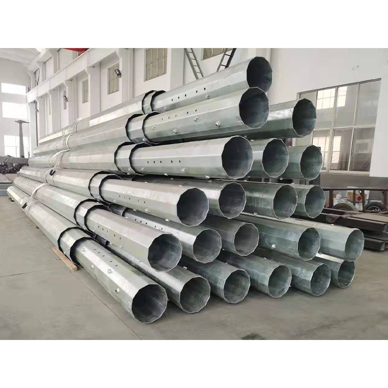 2024 Best Selling Galvanized Steel Pole Electric Power Transmission Pole