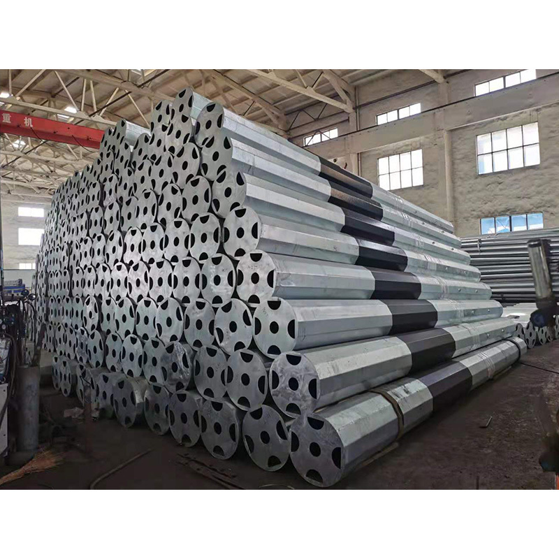 2024 Best Selling Galvanized Steel Pole Electric Power Transmission Pole