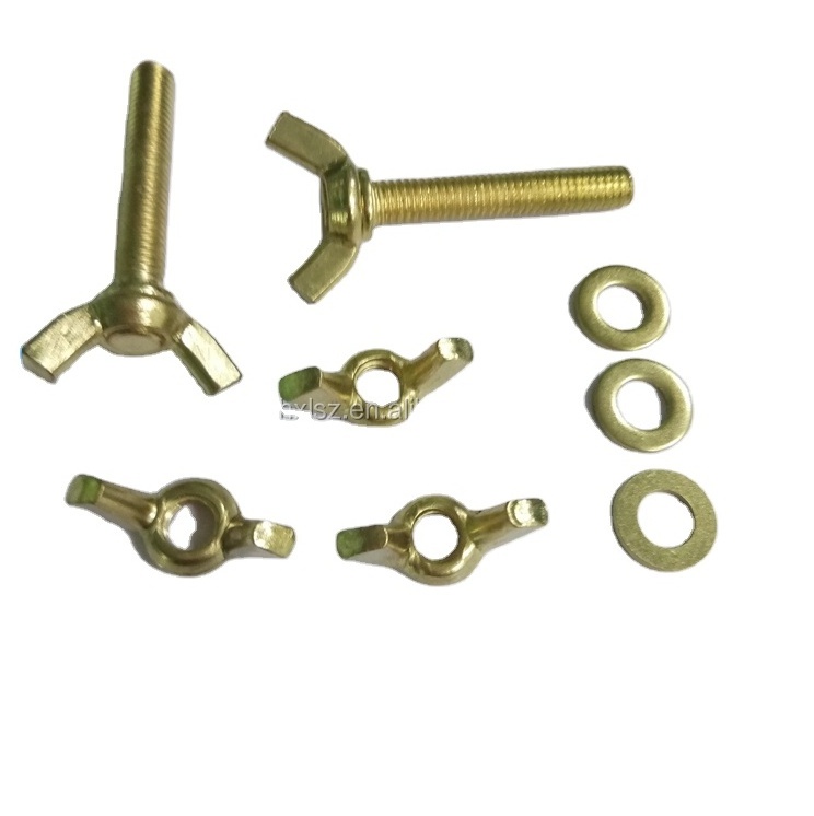 M4 M5 M6 M8 galvanized steel brass plating WASHER wing butterfly bolt and nut