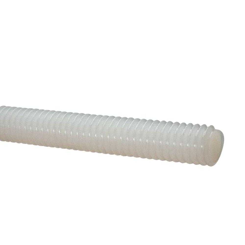 M6 M8 M10 M12 Black White Plastic Nylon Threaded Rod Bar