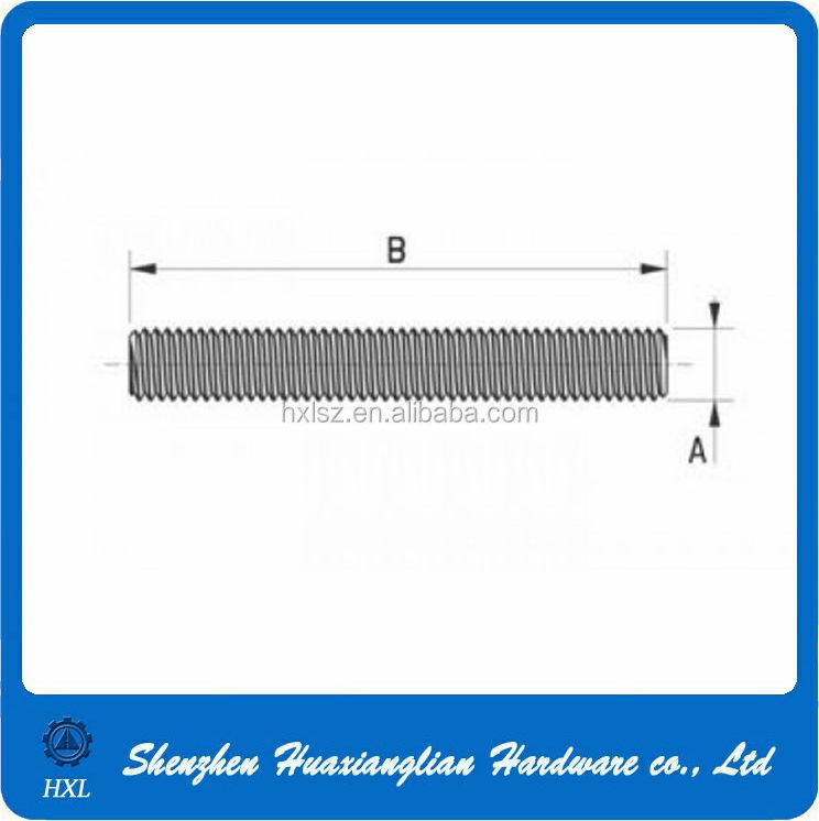 China Manufacture 8mm 10mm 12mm DIN975 Stainless Steel Thread Rod