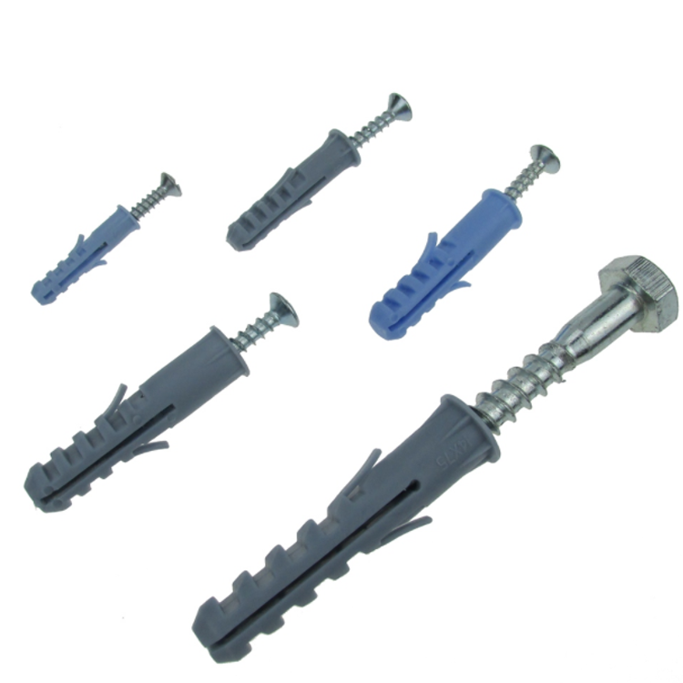 Oem M5 M6 M7 M8 Drywall Expansion Pipe Sleeve Plastic Nylon Anchor Screws Wall Plug