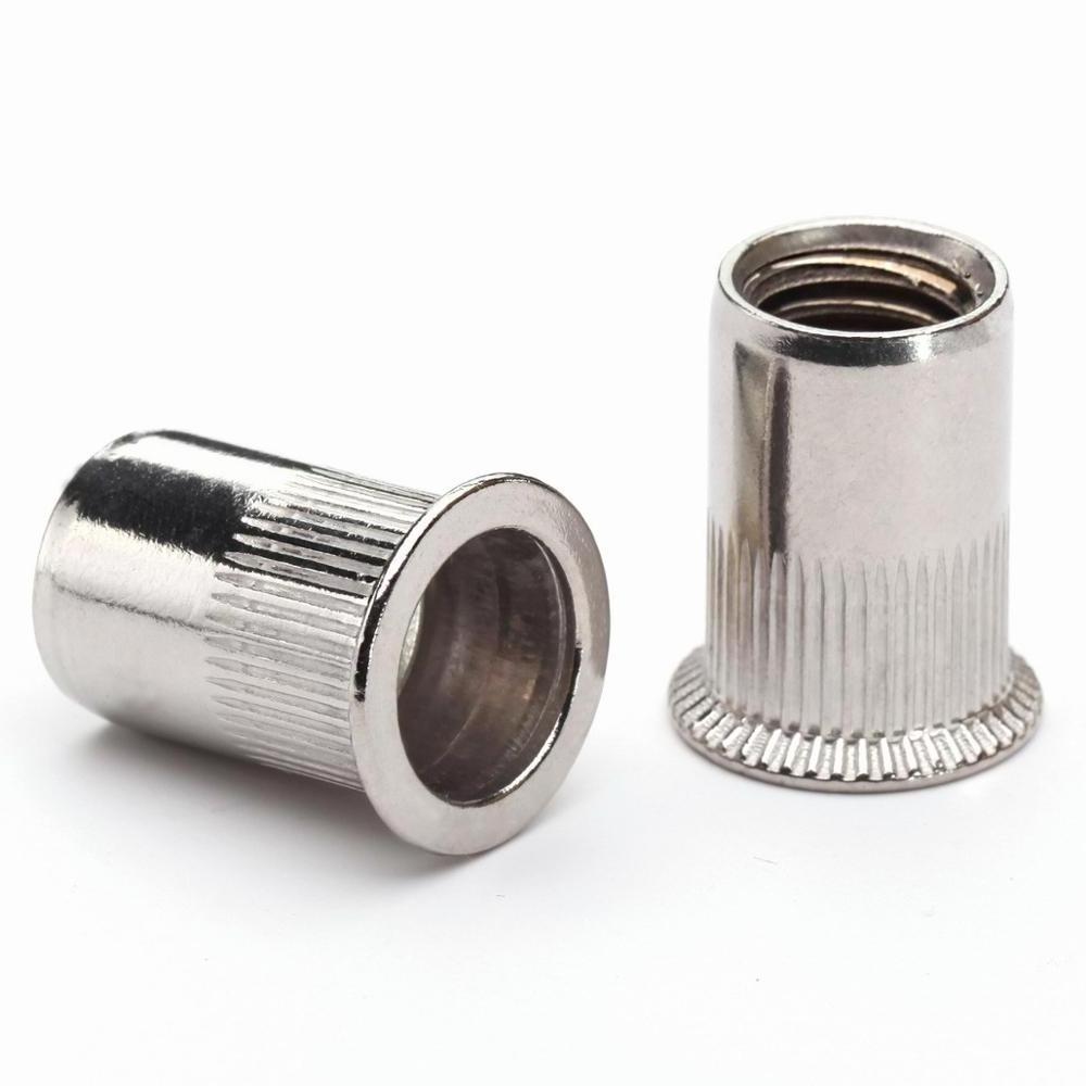 Stainless Steel Flat Head Insert M4 M6 M8 Rivet Nut