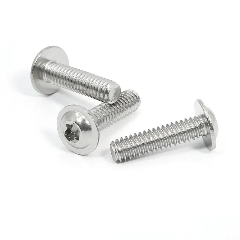 M2.5 M3M4 M5 M6 Zinc plated torx and socket truss head flange screw