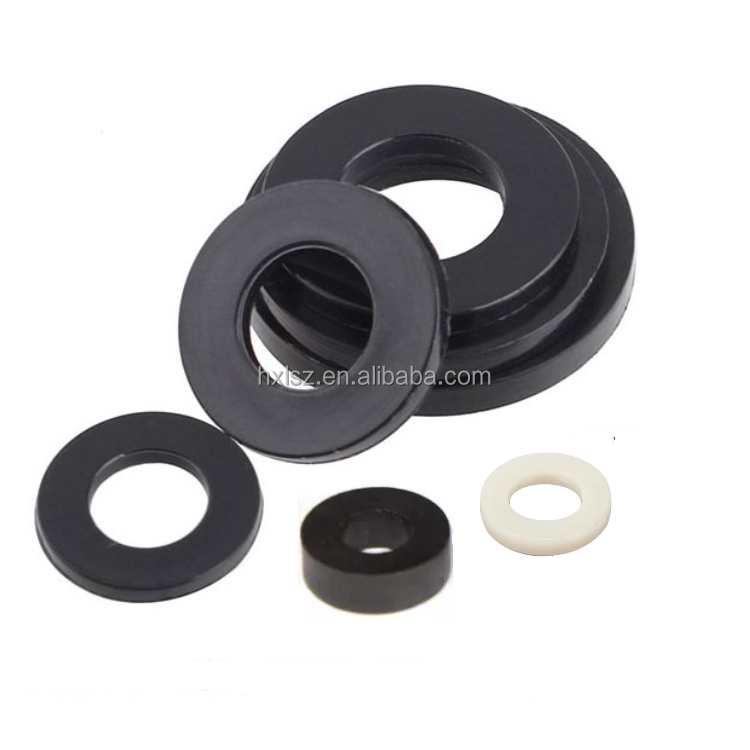 good quality custom smooth nylon spacer white black insulating nylon delrin pom plastic flat washer