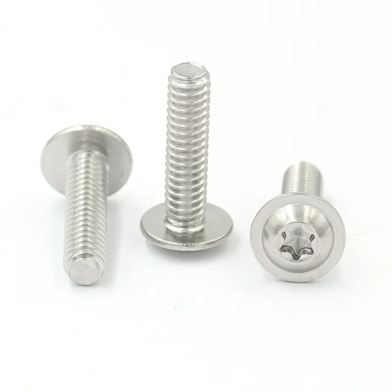 M2.5 M3M4 M5 M6 Zinc plated torx and socket truss head flange screw