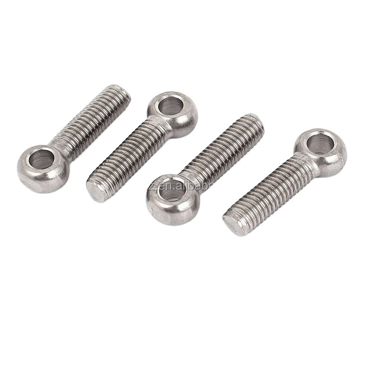 Custom din444 M2 M4 M6 M8 Brass/stainless steel galvanized eyelet bolt Eye Bolts