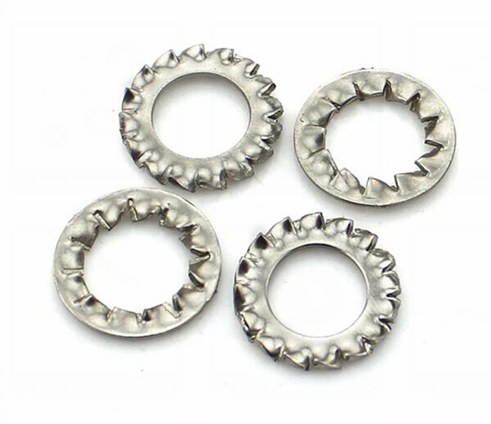 DIN standard stainless steel external teeth serrated lock washer