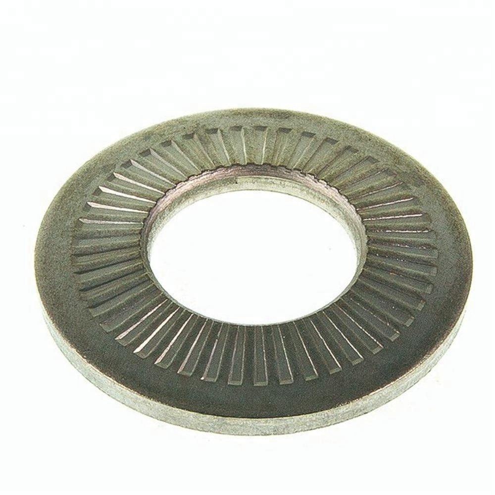 NF E 25-511 Stainless Steel Knurling Disc Spring Conic Contact Lock Washer With Teeth