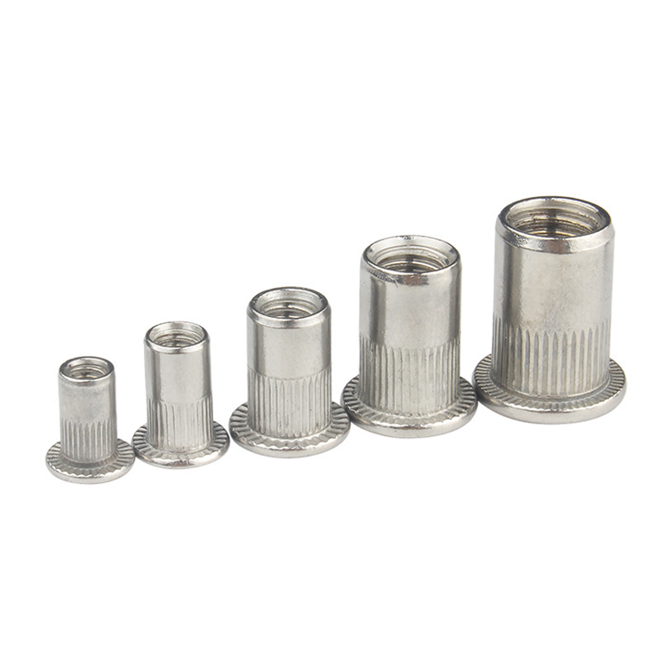 Stainless Steel Flat Head Insert M4 M6 M8 Rivet Nut