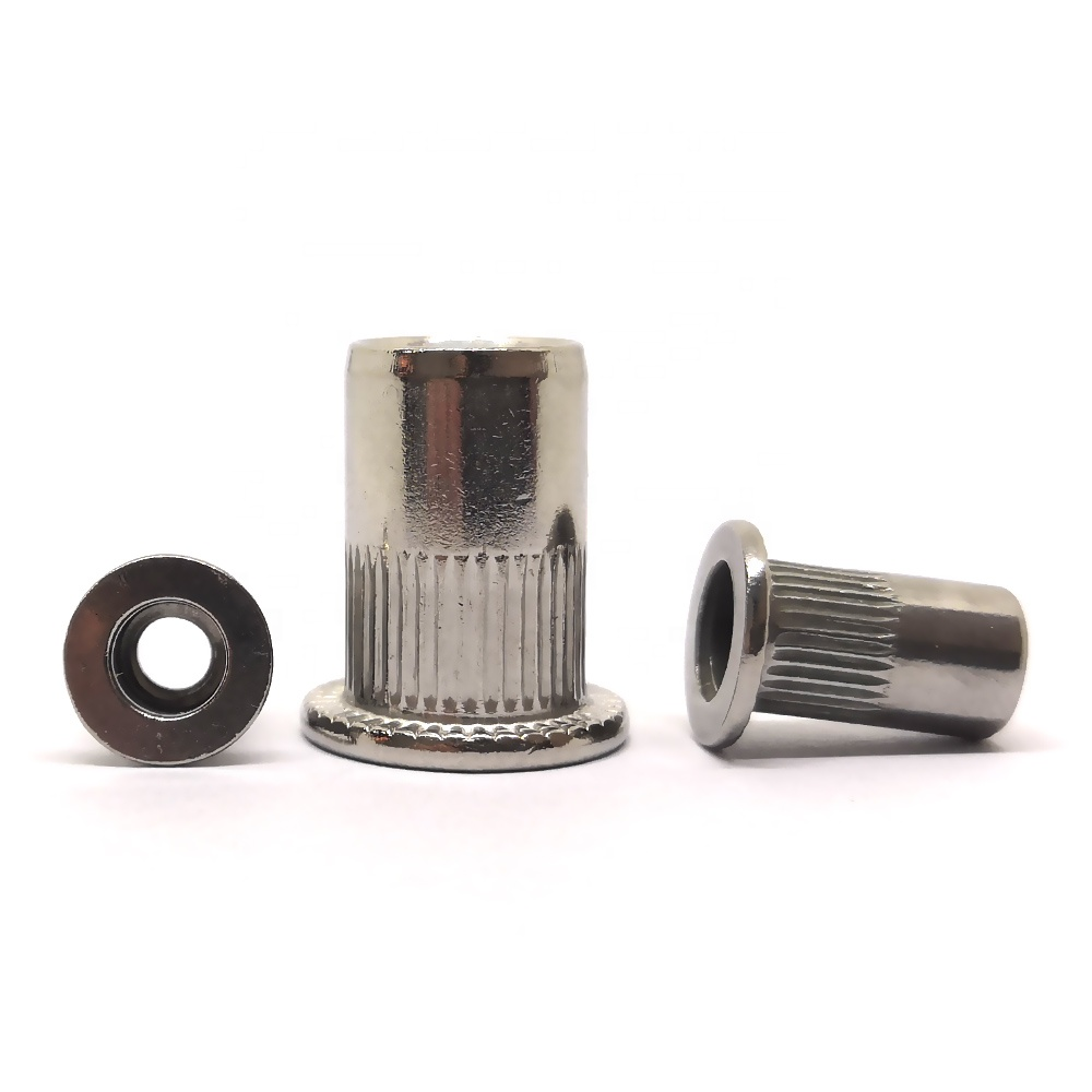 Stainless Steel Flat Head Insert M4 M6 M8 Rivet Nut