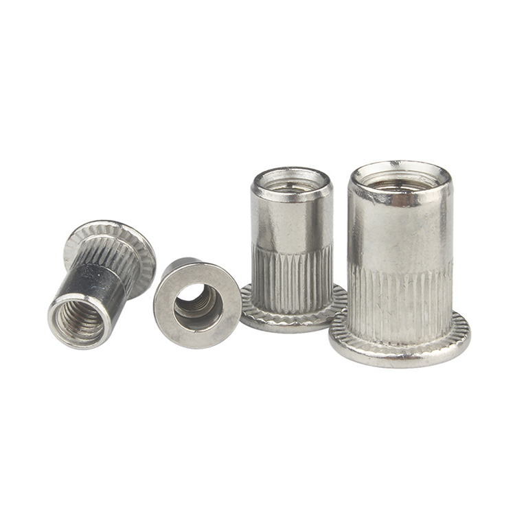 Stainless Steel Flat Head Insert M4 M6 M8 Rivet Nut