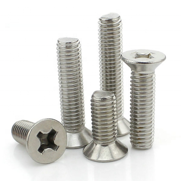 DIN 965  304 316 Metric Stainless Steel Cross Recessed Phillips Flat Countersunk Head Machine Screw