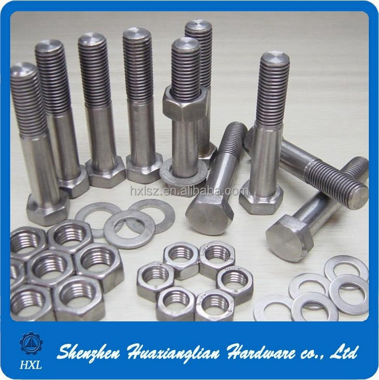 Standard Size Stainless Steel Hexagon Bolt And Nuts Made In China