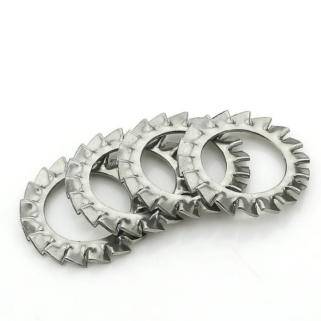 DIN standard stainless steel external teeth serrated lock washer