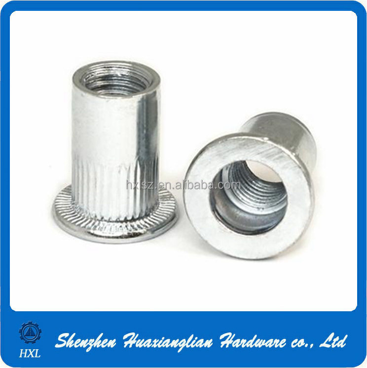 M4 M5 M6 M8 M10 M12 Stainless Steel Flat Head Round Body Hex Blind Rivet Nut