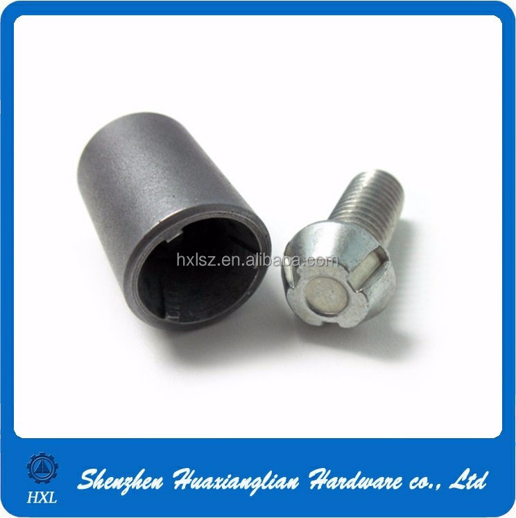 China Supplier High Precise High Strength Steel Tri Groove Security Bolt With Groove