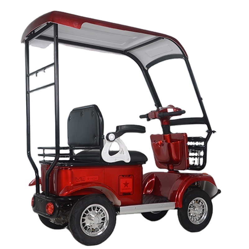 2023 New Model CE High Quality Four Wheeler 650W Motor Electric tricycle For Adults motorised tricycle