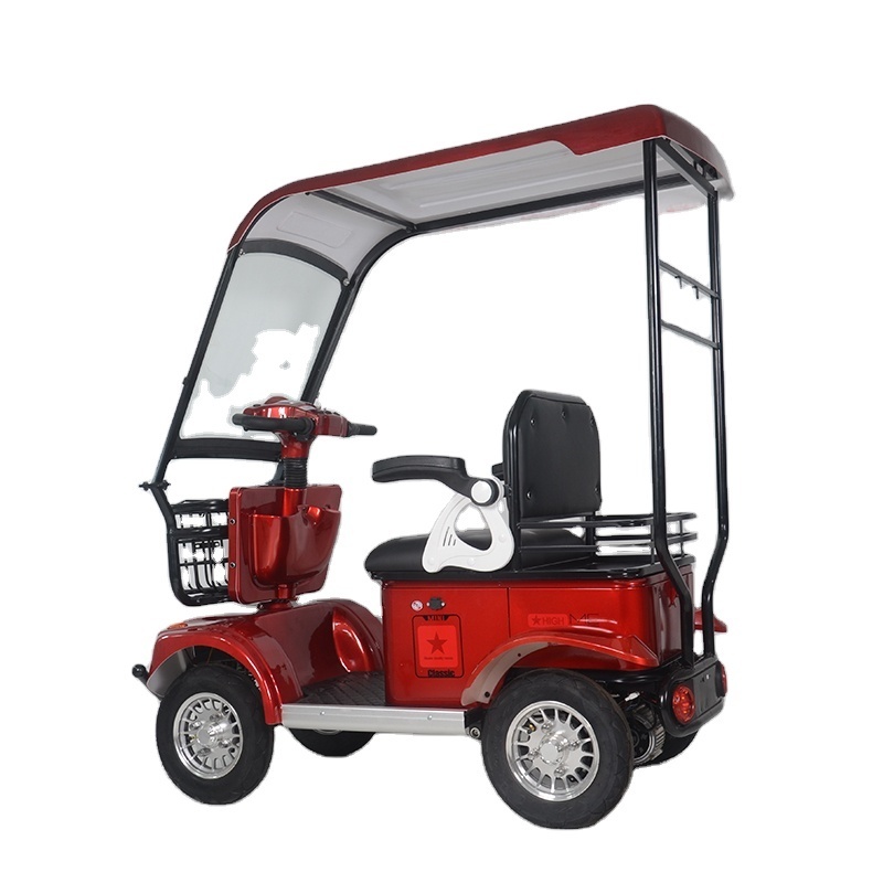 2023 New Model CE High Quality Four Wheeler 650W Motor Electric tricycle For Adults motorised tricycle