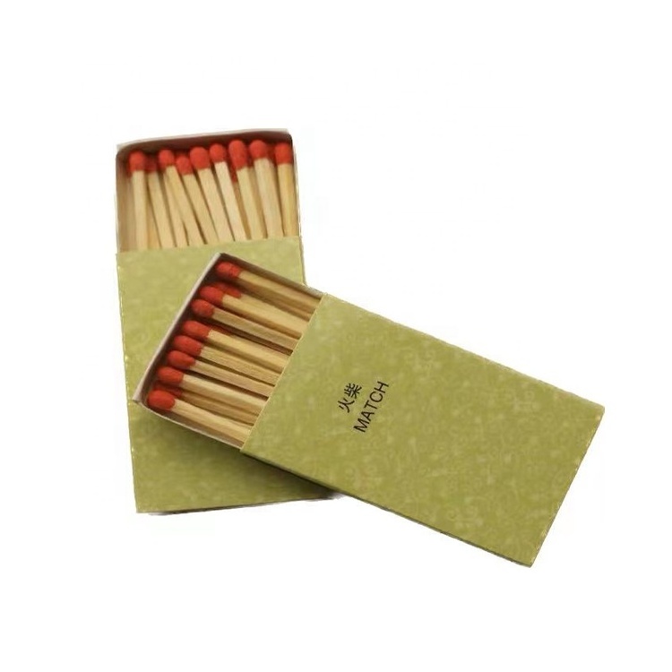 Custom logo white long slide out matchbox empty match boxes small paper box for match