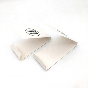 Custom Printing and size white kraft paper sleeve self adhesive seal paper sock packaging